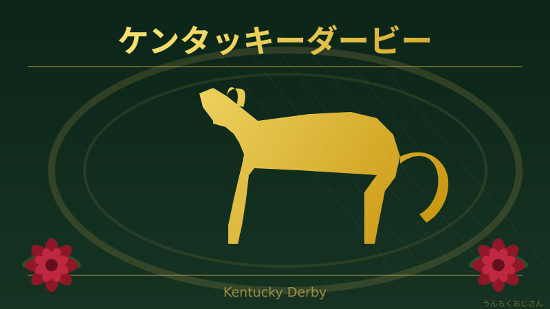 ケンタッキーダービーの秘密、おじさんがこっそり教えてやるよ